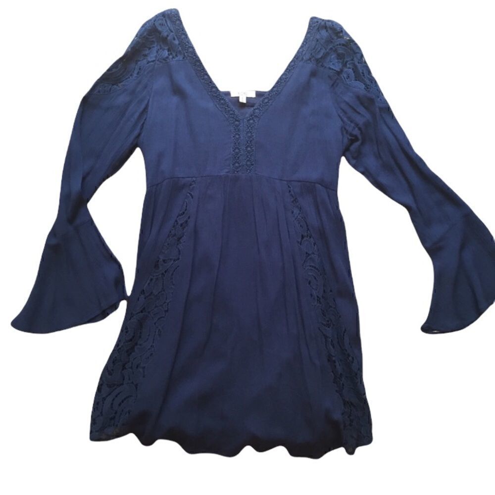 Kori Navy boho dress, small